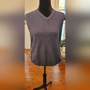 Geoffrey Beene blue sweater vest Medium